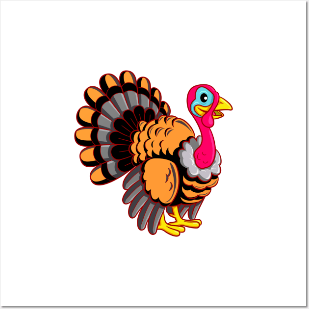 turkey Thanksgiving Wall Art by lonway